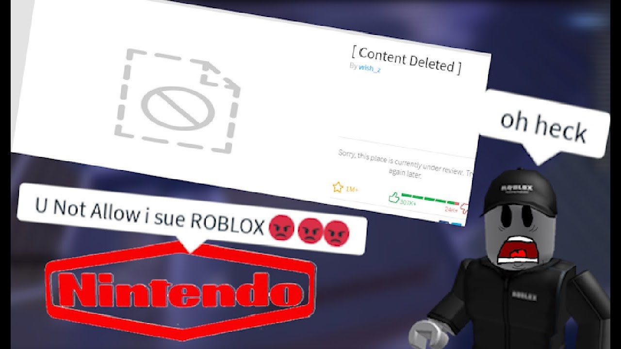 Nintendo Taking Down Roblox Games - 