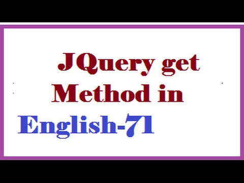 JQuery get Method in English-71-vlr training