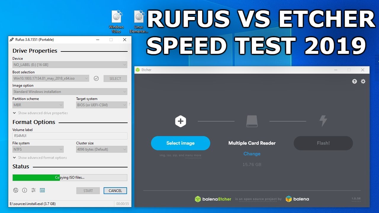 balenaetcher vs rufus