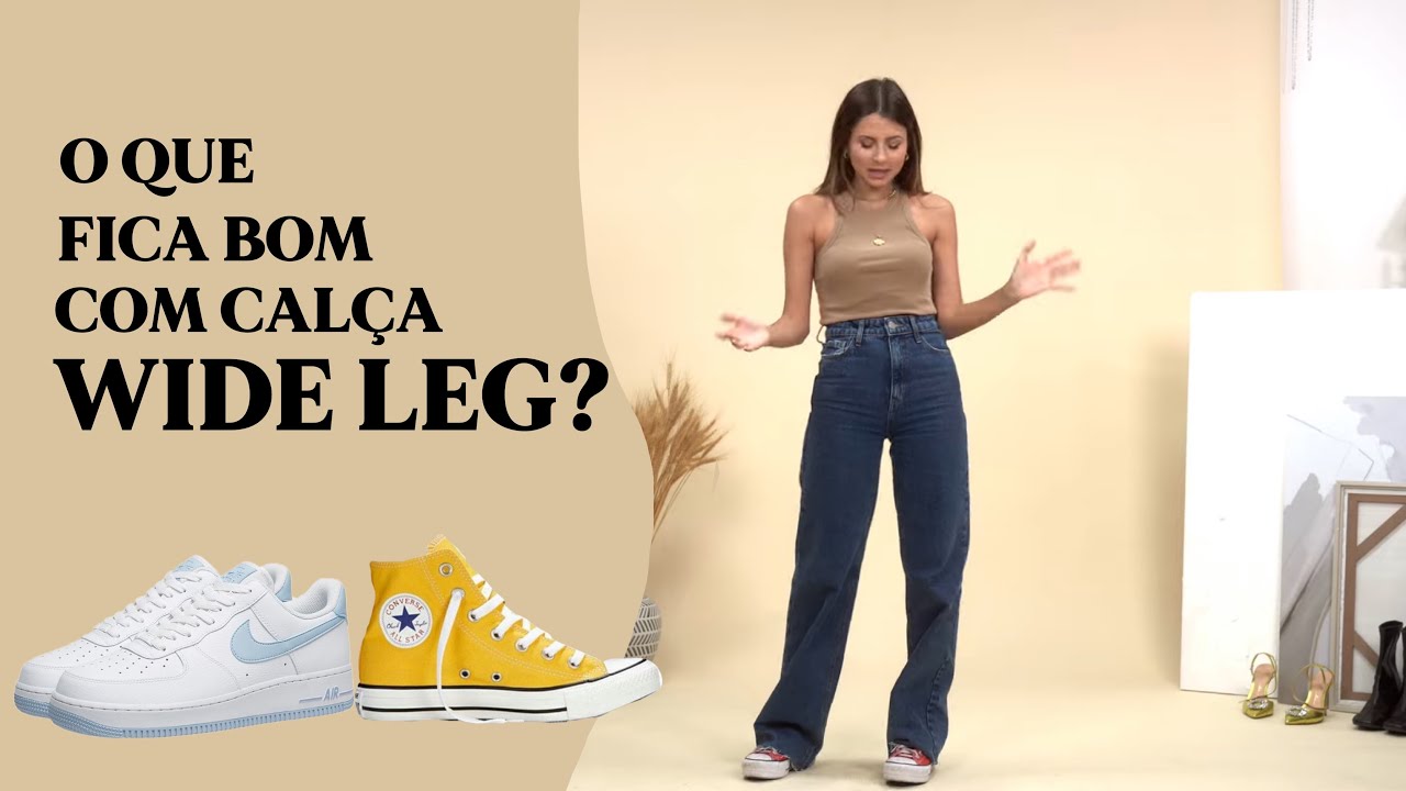 03 sapatos para usar com CALÇA WIDE LEG - Viihrocha - YouTube