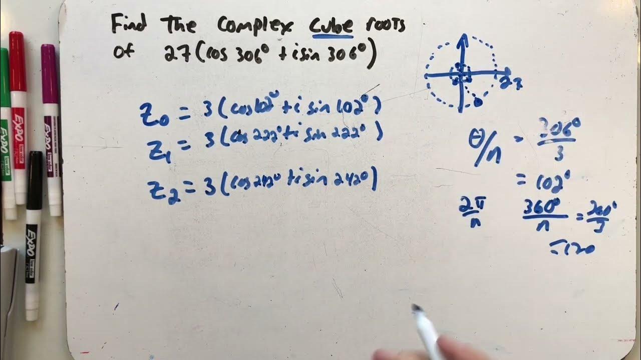 Finding complex cube roots - YouTube