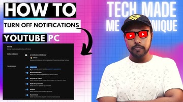 How to turn off notifications on YouTube pc | turn off YouTube notifications