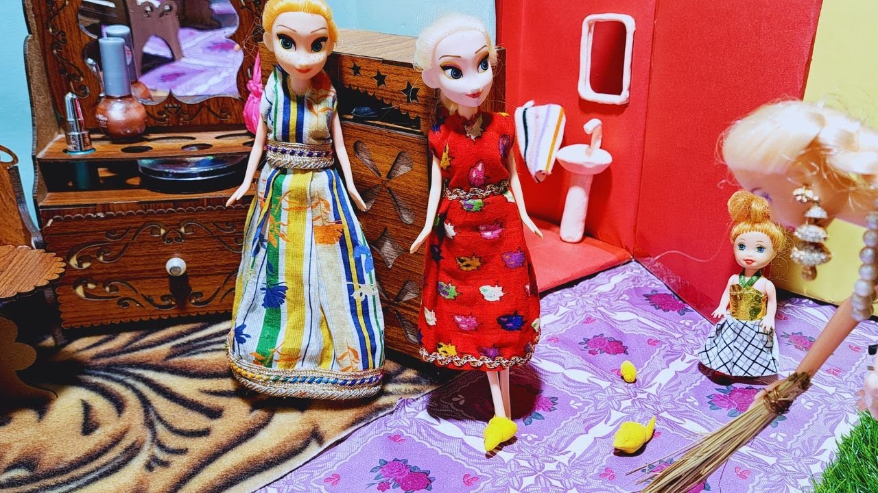 Barbie Doll All Day Routine ep-6/Barbie Hiba Potty | Barbie Sweet Home