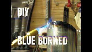 DIY exhaust tip blued standard galvanized pipe