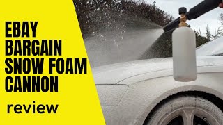 Cheap eBay snow foam cannon review