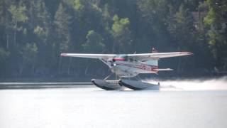 Cessna 185 C-GWOM Blue Sea Lake Take-Off