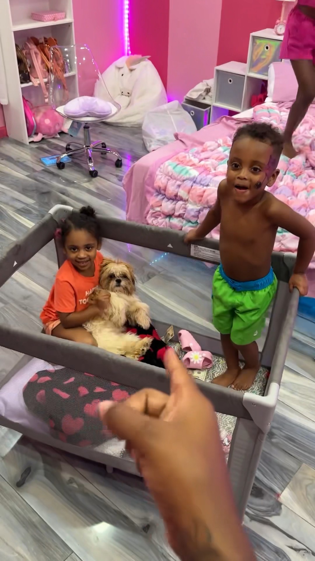 Dad gets mad at Londyn \u0026 Mj for putting Dog In Play pin #shorts