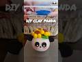 DIY CLAY ART - CUTE PANDA | #diy #clay #craft #ytshorts #viralshorts #artandcraft #shorts