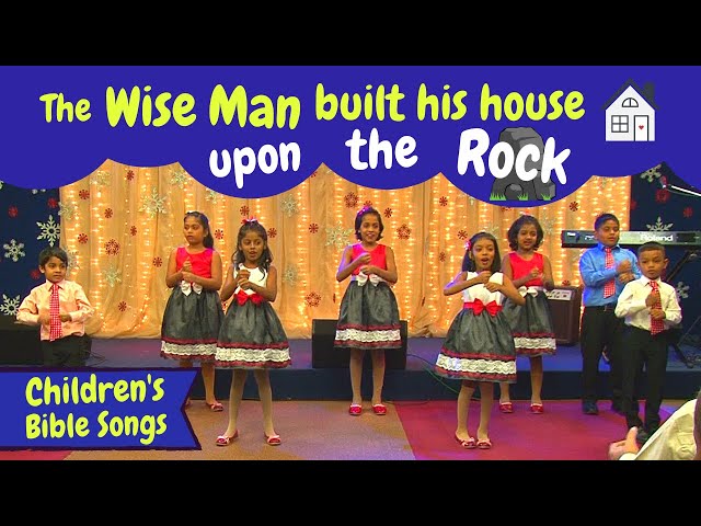 The Wise Man Built His House Upon The Rock | BF KIDS | Bible songs for kids | Action bible songs class=