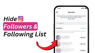 How To Hide Instagram Followers and Following List 2026