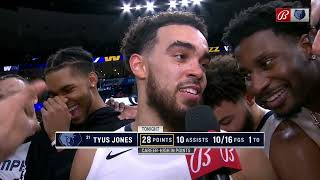 This Grizzlies' postgame interview was a family affair 🤣👏 | NBA on ESPN