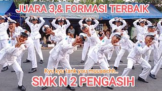 JUARA 3 DAN FORMASI TERBAIK,SMK N 2 PENGASIH,LOMBA BARIS BERBARIS TERBAIK