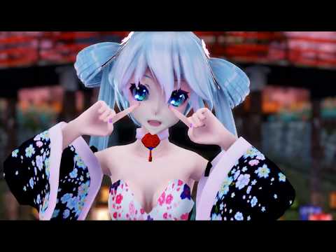 ♥MMD 4K♥ star night snow Miku