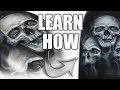 Learn How to Airbrush 'Triple Skulls' and Smoke Flames