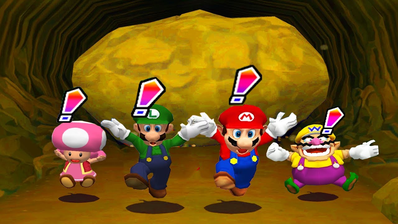 Mario Party 6 Mingiames - Mario's Bad Battle - Mario vs Toad vs Luigi ...