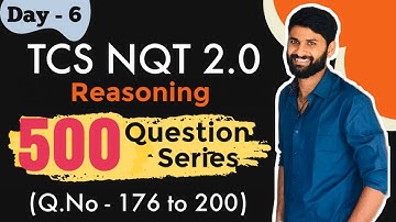 TCS NQT #500 QUESTION SERIES #PLACEMENTS #V2V #VAMSI #Reasoning #Quantitative Aptitude
