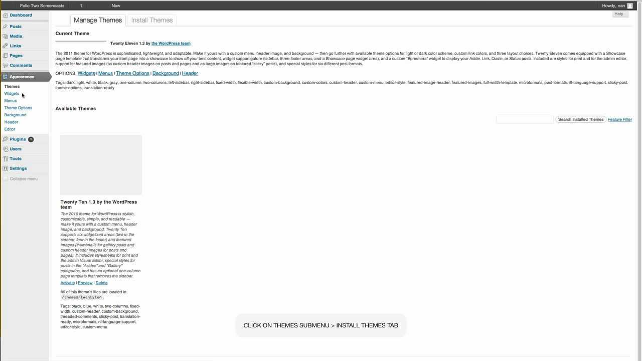 Installing a Wordpress theme - YouTube
