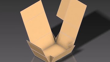 Autodesk Inventor Render Folding Box Example Animation