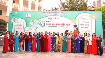 TRƯỜNG THCS LẠC VIÊN CHÀO MỪNG VÀ TRI ÂN CỰU GIÁO CHỨC NGÀY 20 11 2025