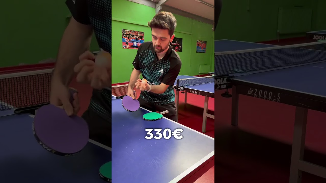 330€ Vs 20€ Ping Pong Colorful Racket 🏓 