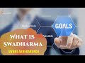 What is swadharma swami abhedananda