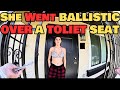 Girlfriend Goes Ballistic Over a Toilet Seat, Gets Arrested