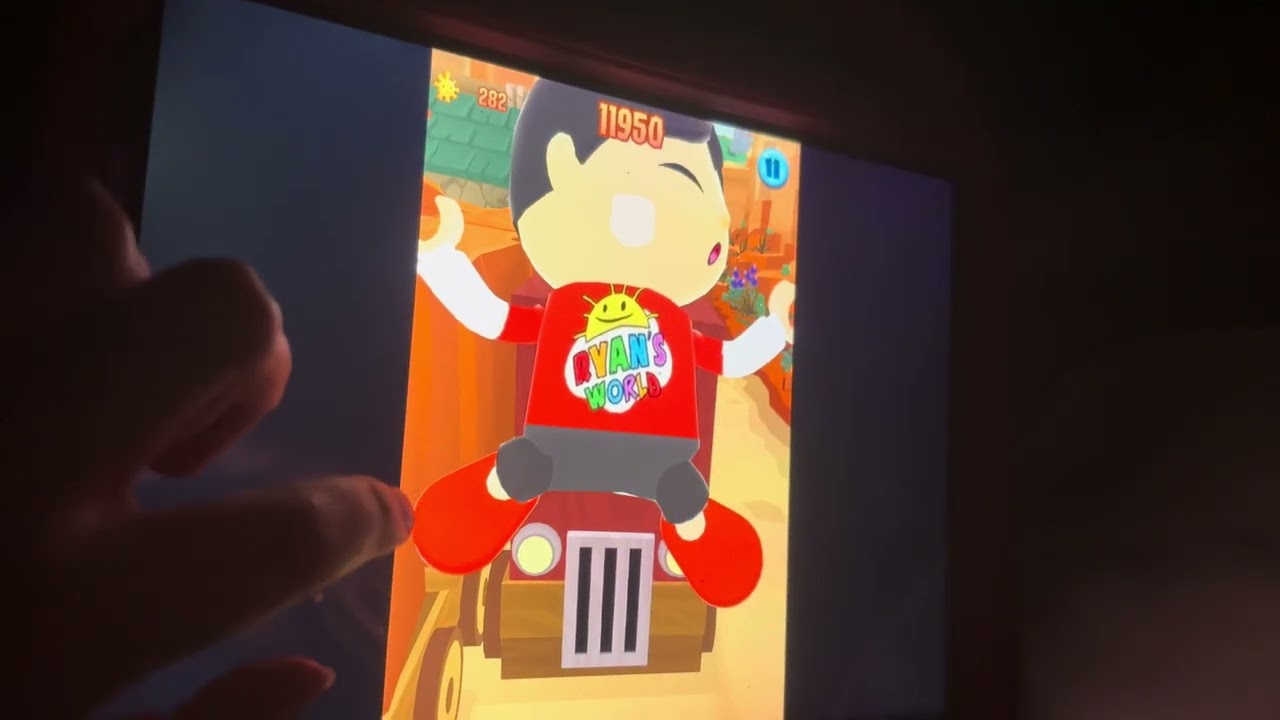 I am playing Tag with Ryan the game probably awesome 😎 