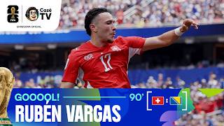 GOOOOOL! SUÍÇA APROVEITA A SUPERIORIDADE NÚMERICA E RUBÉN VARGAS AMPLIA CONTRA A BÓSNIA