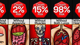 Comparison: Death Risks Without ___ Organ