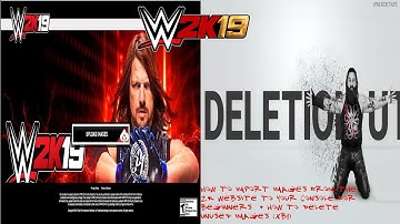 WWE 2K19 - How to Import Images From The 2K Website To Your Console For Beginners  + A Little Tip