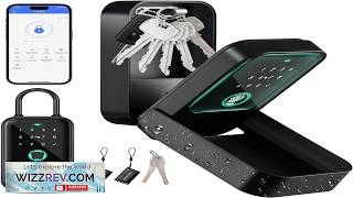 Moquin Smart Key Lock Box TTLock APP Control Fingerprint Manual Keys Access