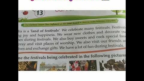 Class- 2(Evs) Ch-13 (our festivals) Part-1