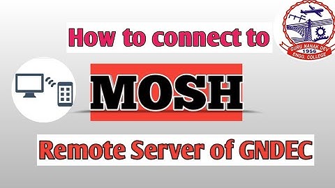 How to connect to MOSH Remote server on your mobile.