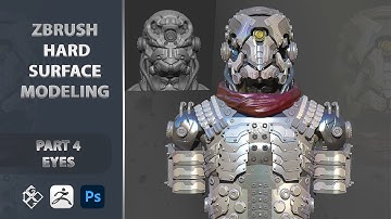 Zbrush hard surface modeling mr.robot part 4 eyes _ zbrush beginner tutorial DGO CG dgo cg