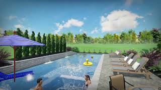3d pool design by Monogram Custom Pools in Lehigh and Bucks County, PA