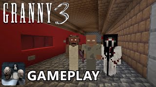 GRANNY 3 TRAIN ESCAPE GAMEPLAY IN MINECRAFT