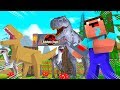 Minecraft - NOOB PRO HACKER - SECURE INDOMINOUS REX CAGE!