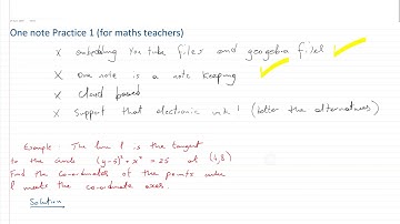 Using OneNote for Maths Teachers