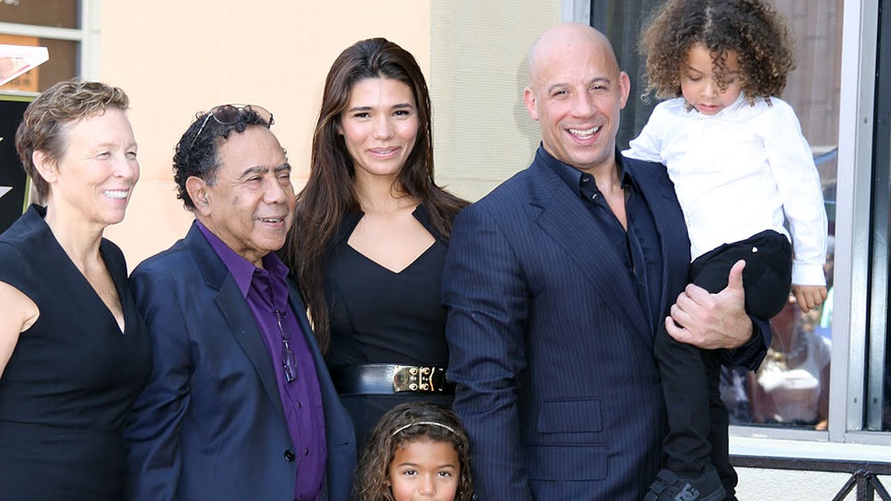 Hollywood Actor Vin Diesel With His Parents, Wife, and Children | Step ...