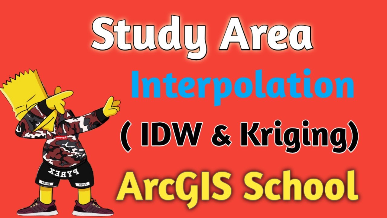 Study area interpolation by ArcGIS (IDW & Kriging)