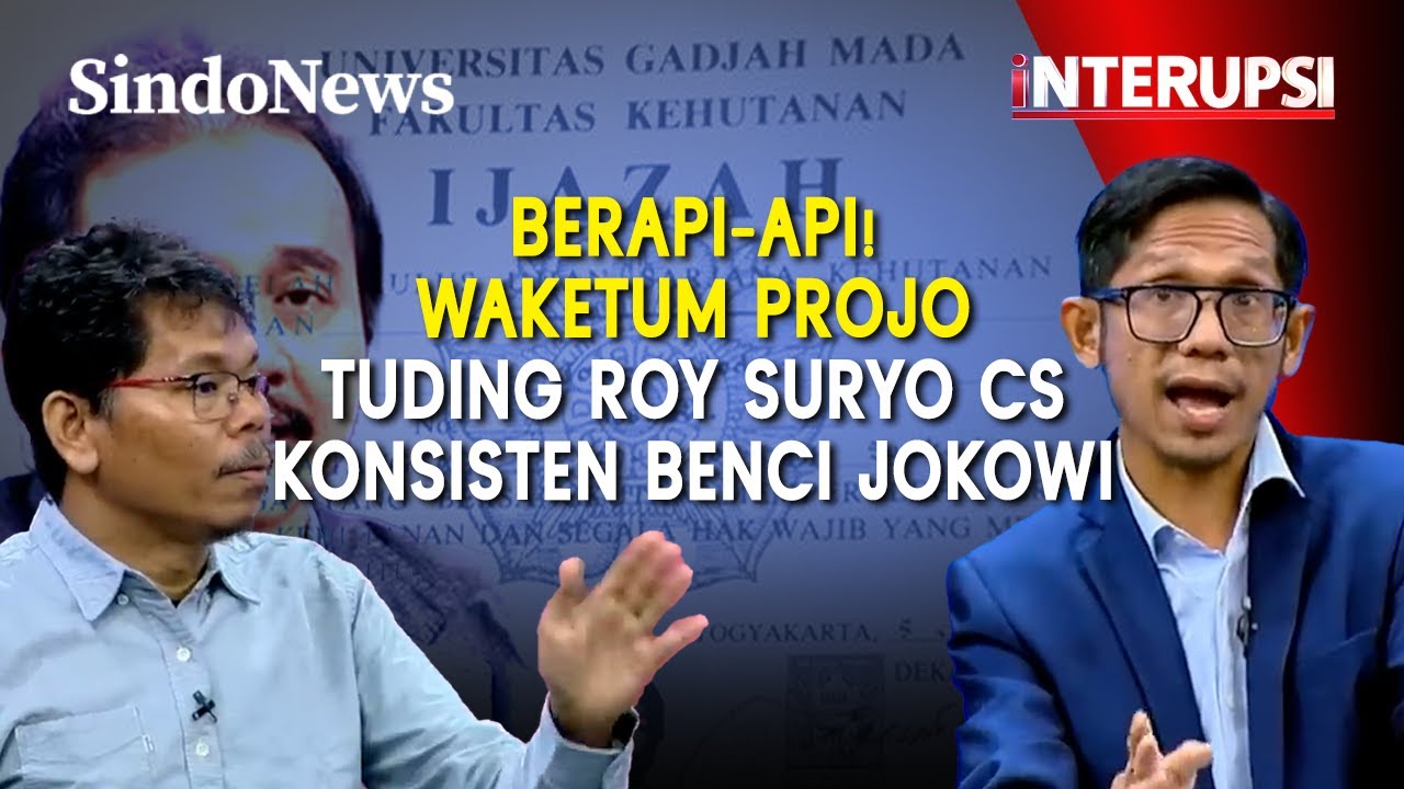 Ribut soal Ijazah Palsu Jokowi, Waketum Projo: Apakah Sehina Itu UGM?| iNTERUPSI