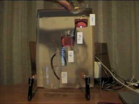 A Liquid Binary Counter
