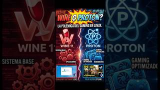 ¿Wine o Proton? 🍷 vs ⚛️ ¡La Verdad! #linux #linuxcommandlinetutorial