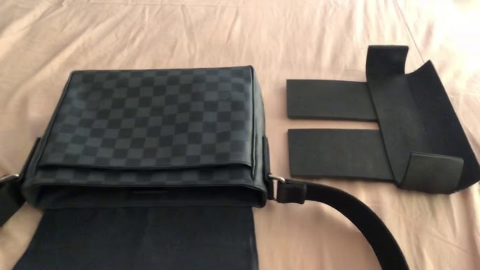 Black Louis Vuitton Damier Graphite Renaissance Map Danube Slim PM Cro –  Designer Revival