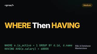Departments With High Active Average Salary | SQL Interview Question (HAVING) | GrowAsEngineers