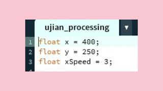 #ujianprocessing_kloter1 Cara membuat objek bergerak dengan processing ( THE BALL MOVE ) screenshot 3