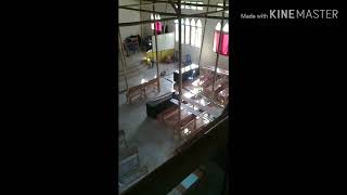 Pemasangan shunda flapon toraja, plafon gereja yang cantik