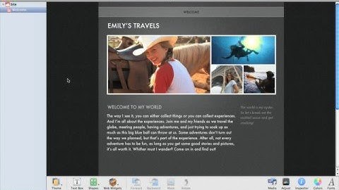 Apple iLife iWeb-Creating a Website