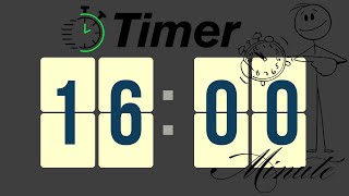 ​"16-Minute Silent Countdown Timer with Gentle Alarm – Perfect for Study, Work, or Breaks" #16min