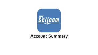 Viewing Your myCellcom Account Summary Using The App | Cellcom screenshot 2